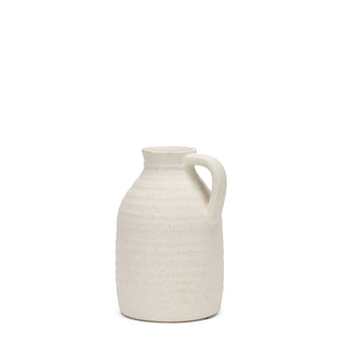 Tyrus Medium Textured Matte White w/ Speckling Ceramic Vase Main Image