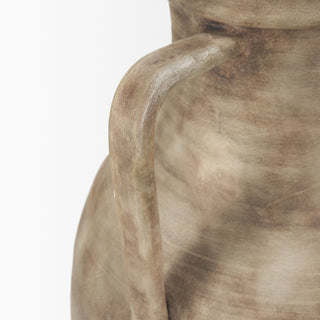 Tulsi Tall Matte Earth Brown Ceramic Floor Vase Alternative Image