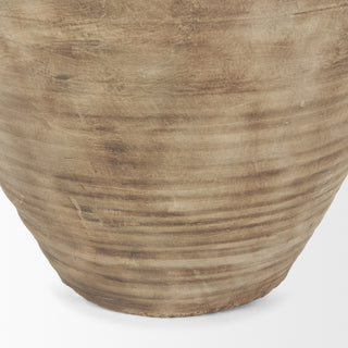 Tulsi Tall Matte Earth Brown Ceramic Floor Vase Alternative Image