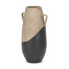 Tully Textured Matte Brown w/ Matte Black Ceramic Floor Vase Main Image