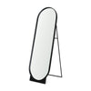 Tillie Oblong Matte Black Metal Standing Floor Mirror Main Image