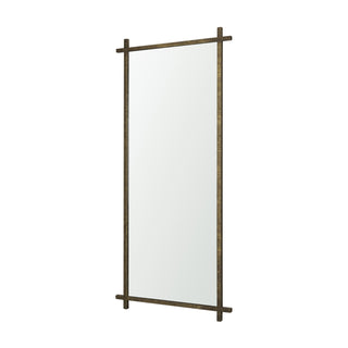 Tori Textured Gold Metal Cross Frame Wall Mirror Main Image