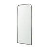 Tamira Tall Brushed Gunmetal Metal Arched Mirror Main Image