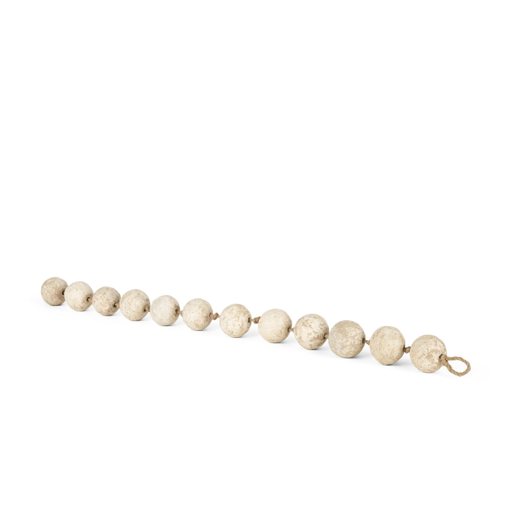 Varamala Beige Paper Mache Sphere Garland – Incredible Rugs and Decor