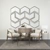 Chevren Medium Brown Wood Frame Mirror Lifestyle Image Feature
