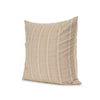 Jensen Beige and Gray Plaid Cotton-Linen Decorative Square Pillow Cover Main Image