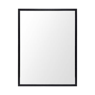 Black Faux Wood Frame Bathroom Vanity Mirror Main Image