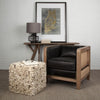 Clark Bronze Barrel Metal Base Beige Linen Shade Table Lamp Lifestyle Image Feature