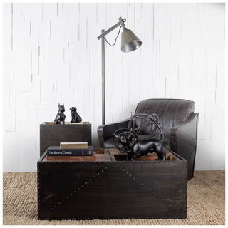 Rocky Black Resin Boxer Dog Lifestyle Image Feature