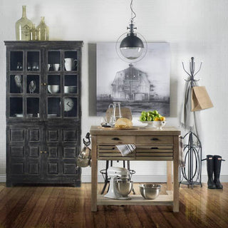 Leighton II Black Metal Spherical Pendant Light Lifestyle Image Feature