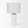 Everly White Cement W/Beige Shade Table Lamp Alternative Image