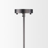 Anna Hanging Gun-Metal w/ Clear Glass Rods Six Bulb Chandelier Alternative Image