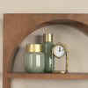 Minty Medium Green Glass Vase W/Matte Gold Metal Neck Cuff Lifestyle Image Feature