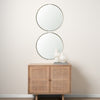 Adrianna Gold Metal Round Mirror Lifestyle Image Feature