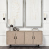Bourgeois II White Fabric Shade Brown Metal Base Wall Sconce Lifestyle Image Feature