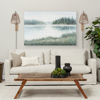 Kiley Brown Woven Shade W/Black Metal Wall Sconce Lifestyle Image