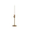Chantria Small Solid Natural Brass Adjustable Taper Candle Holder Main Image