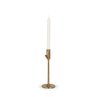 Chantria Small Solid Natural Brass Adjustable Taper Candle Holder Main Image