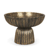 Ciaran Fluted Textured Antiqued Gold Metal Decorative Bowl Main Image