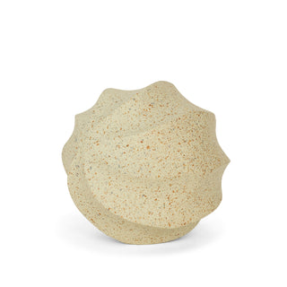 Imani Small Sculptural Textured Beige Metal Decorative Orb Object Main Image