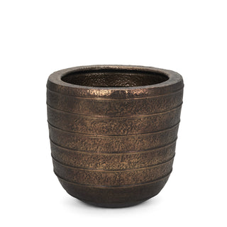 Aivana Large Antiqued Gold Metal Floor Vase Main Image