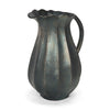 Anya Matte Black Scalloped Petal Cast Metal Jug Main Image