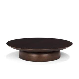 Sadira Large Mid-Dark Brown Solid Wood Round Riser Main Image