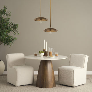 Garnet Gold Hammered Metal Pendant Light Lifestyle Image Feature