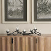 Quito Black Metal Chain-Link Five Candle Table Candle Holder Lifestyle Image Feature