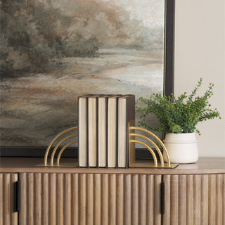 Hope Gold Metal Bookends Lifestyle Image Feature