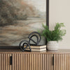 Locke Large Matte Black Metal Decorative Object Lifestyle Image Feature