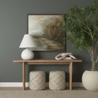 Mehdi White Ceramic Table Lamp Lifestyle Image Feature