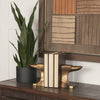 Anvilia Gold Anvil Shaped Bookends Lifestyle Image Feature