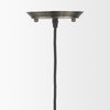 Hines I Antiqued-Brass Metal Cage Pendant Light Alternative Image