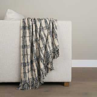 Mercana Pendle 71450 Black Throw Lifestyle Image Feature