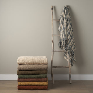 Mercana Kambal 71454 Brown Throw Lifestyle Image Feature
