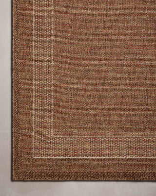Loloi Merrick MER-07 Cinnamon/Multi Area Rug Corner Image