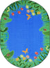 Joy Carpets Kid Essentials Merry Meadows Blue Area Rug