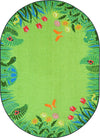 Joy Carpets Kid Essentials Merry Meadows Green Area Rug