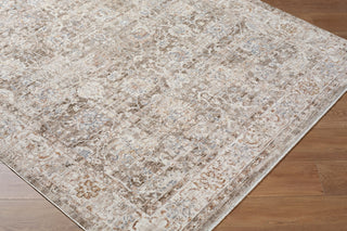 Livabliss Mansfield MFD-2300 Dark Brown Area Rug Corner Shot