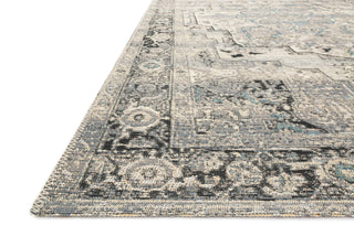 Loloi Mika MIK-01 Grey/Blue Area Rug Corner Image