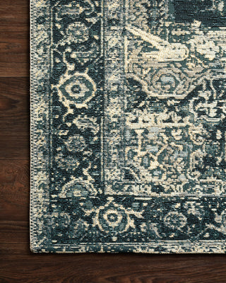 Loloi Mika MIK-01 Dark Blue/Dark Blue Area Rug Corner Image