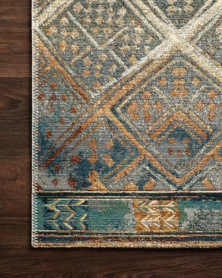 Loloi Mika MIK-02 Ivory/Mediterranean Area Rug Corner Image