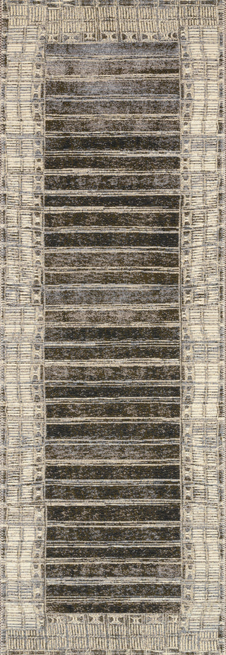 Loloi Mika MIK-07 Charcoal/Ivory Area Rug Runner Image