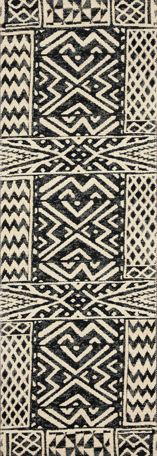 Loloi Mika MIK-13 Ivory/Black Area Rug Runner Image