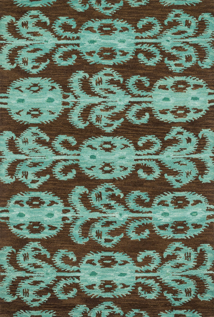 Loloi Milano ML-07 Chocolate / Teal Area Rug main image