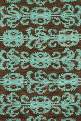 Loloi Milano ML-07 Chocolate / Teal Area Rug main image