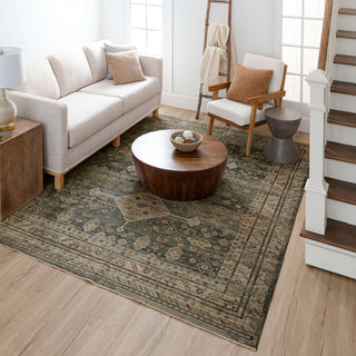 Karastan Echo Milo Grey Area Rug Lifestyle Image Feature