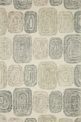Loloi Milo MLO-01 Dark Grey / Neutral Area Rug main image