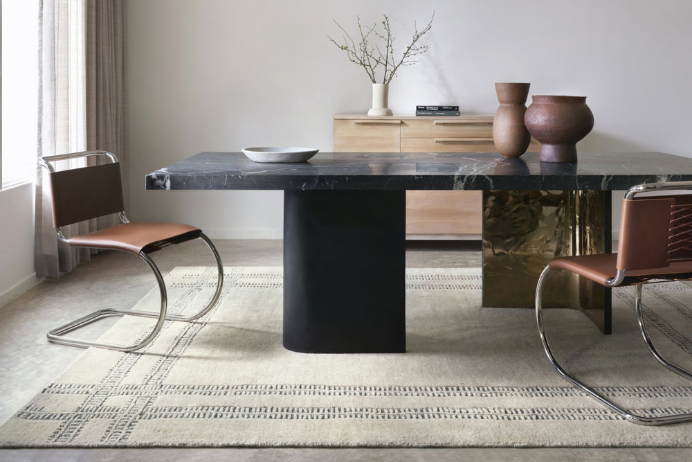 Loloi Milton MLT-01 Ivory/Ink Area Rug by Carrier and Company Lifestyle Image Feature